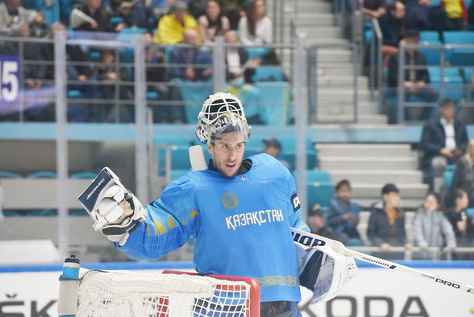 Матч сборных Казахстана и Литвы в рамках чемпионата мира по хоккею первого дивизиона