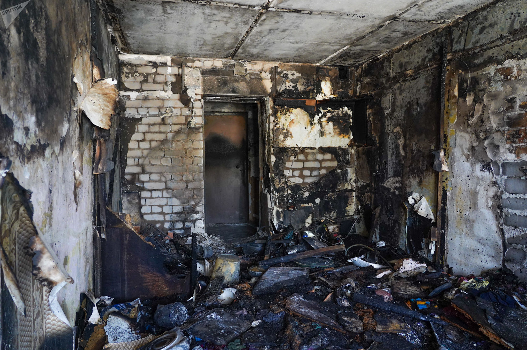 Пожар в одном из общежитий в Нур-Султане