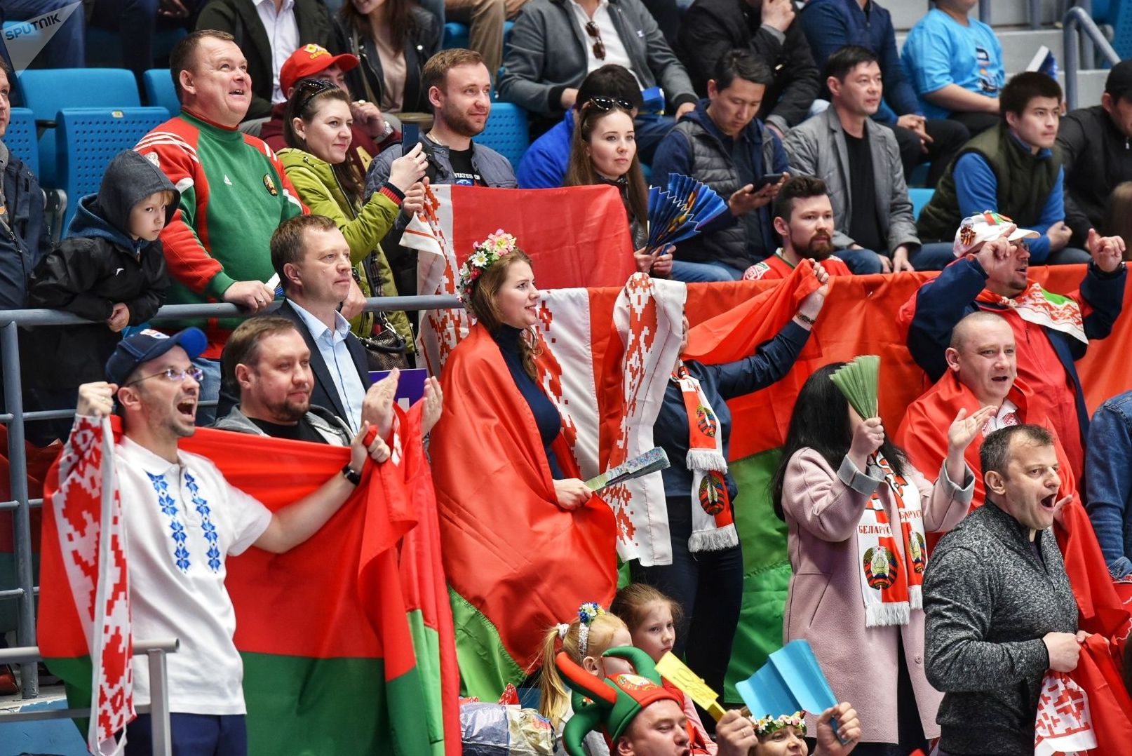 Матч сборных Казахстана и Беларуси на чемпионате мира по хоккею первого дивизиона