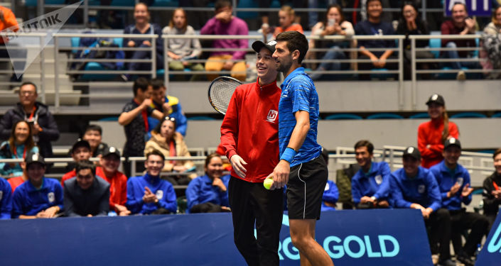 Благотворительный матч между теннисистами Новаком Джоковичем (на фото) и Рафаэлем Надалем