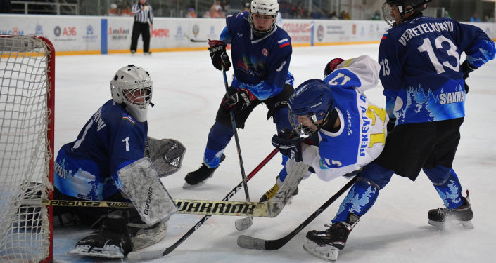 Хоккейный матч Якутия - Казахстан 
