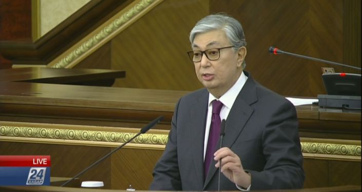 Совместное заседание палат парламента после отставки Назарбаева - видеотрансляция