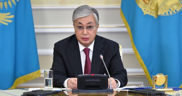 Президент Казахстана Касым-Жомарт Токаев на заседании Нацсовета общественного доверия 