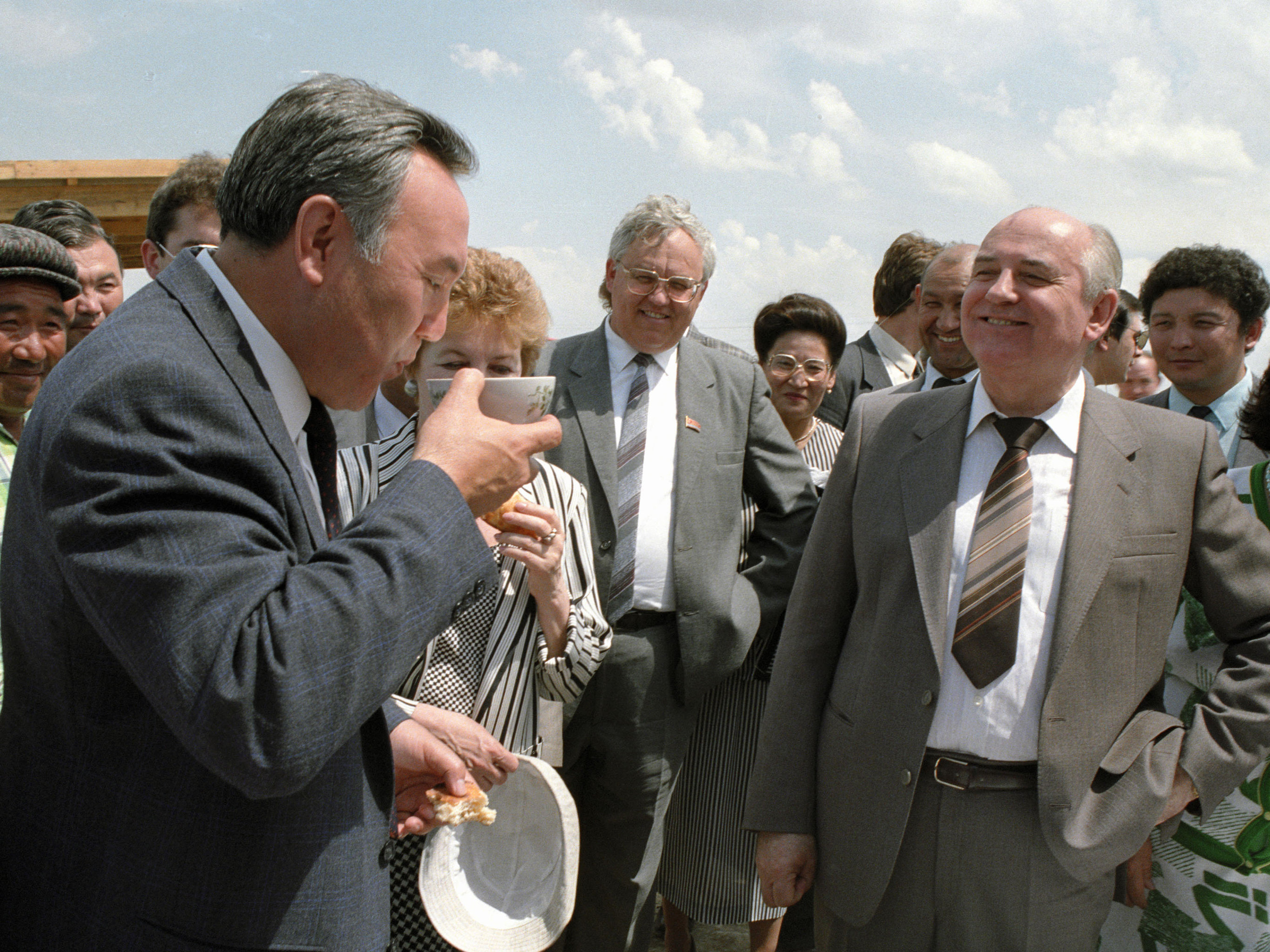Горбачев и Назарбаев
