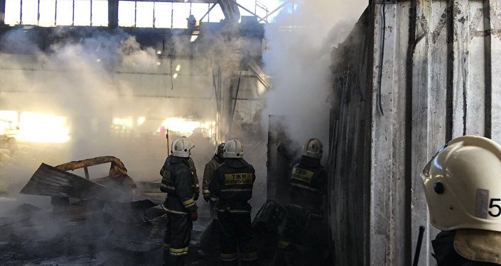 Пожар на рынке «BIG Шанхай» в Астане потушен — КЧС МВД