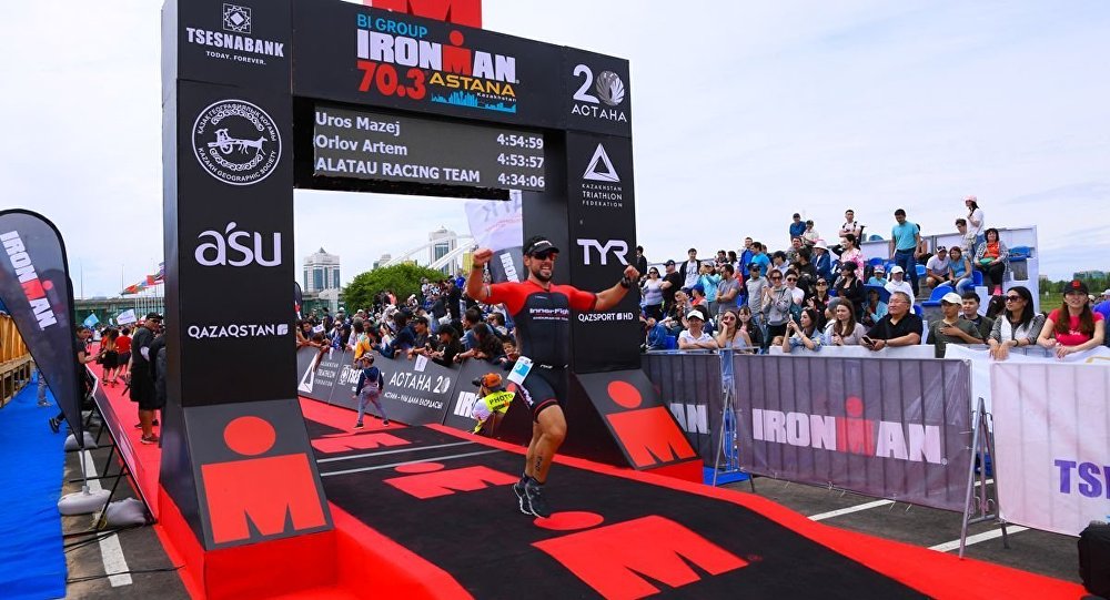 Стали известны чемпионы соревнования по триатлону Ironman в Астане